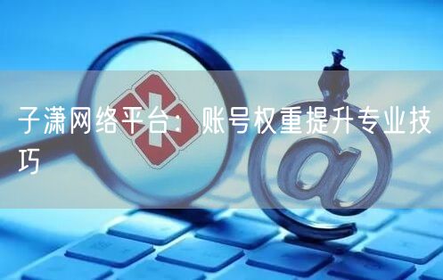 子潇网络平台：账号权重提升专业技巧
