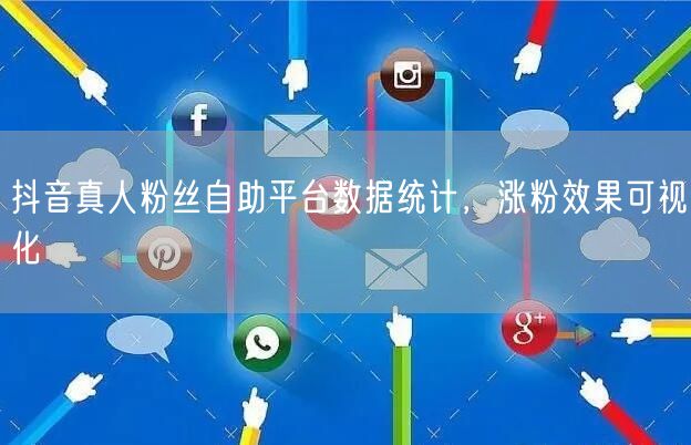 抖音真人粉丝自助平台数据统计，涨粉效果可视化