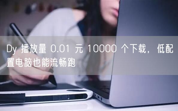 Dy 播放量 0.01 元 10000 个下载，低配置电脑也