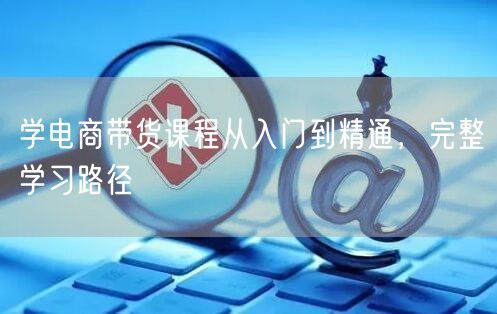 学电商带货课程从入门到精通，完整学习路径