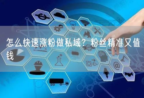 怎么快速涨粉做私域？粉丝精准又值钱