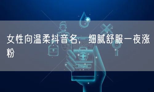 女性向温柔抖音名，细腻舒服一夜涨粉