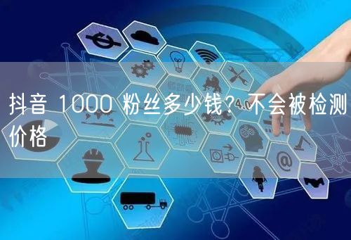 抖音 1000 粉丝多少钱？不会被检测价格