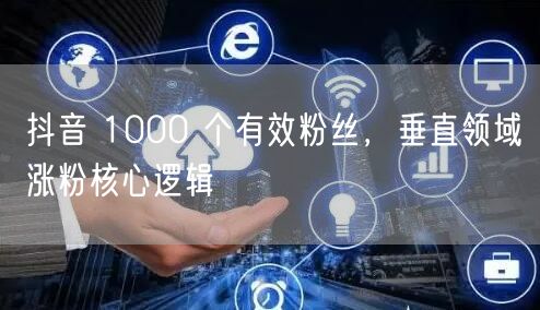 抖音 1000 个有效粉丝，垂直领域涨粉核心逻辑