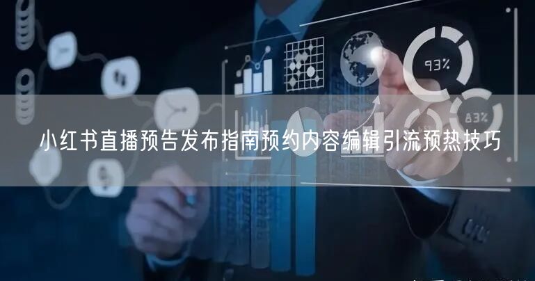 小红书直播预告发布指南预约内容编辑引流预热技巧