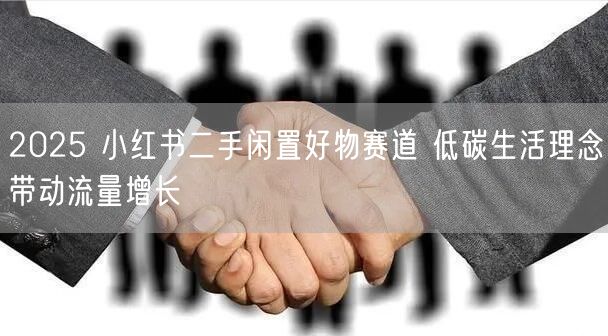 2025 小红书二手闲置好物赛道 低碳生活理念带动流量增长