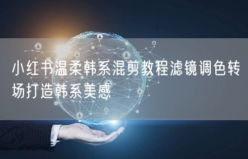 小红书温柔韩系混剪教程滤镜调色转场打造韩系美感