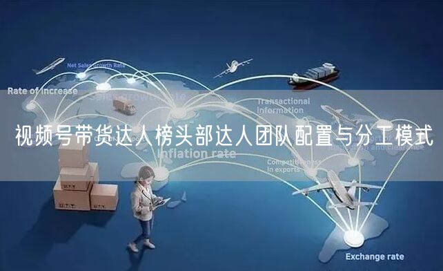 视频号带货达人榜头部达人团队配置与分工模式