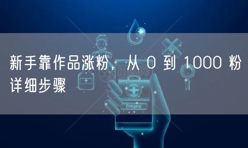 新手靠作品涨粉，从 0 到 1000 粉详细步骤