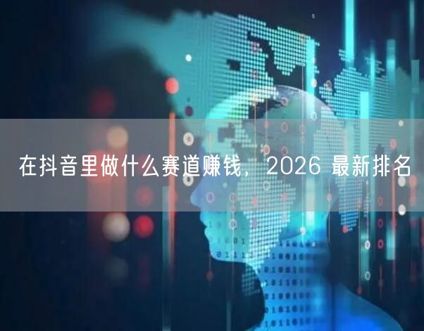 在抖音里做什么赛道赚钱，2026 最新排名